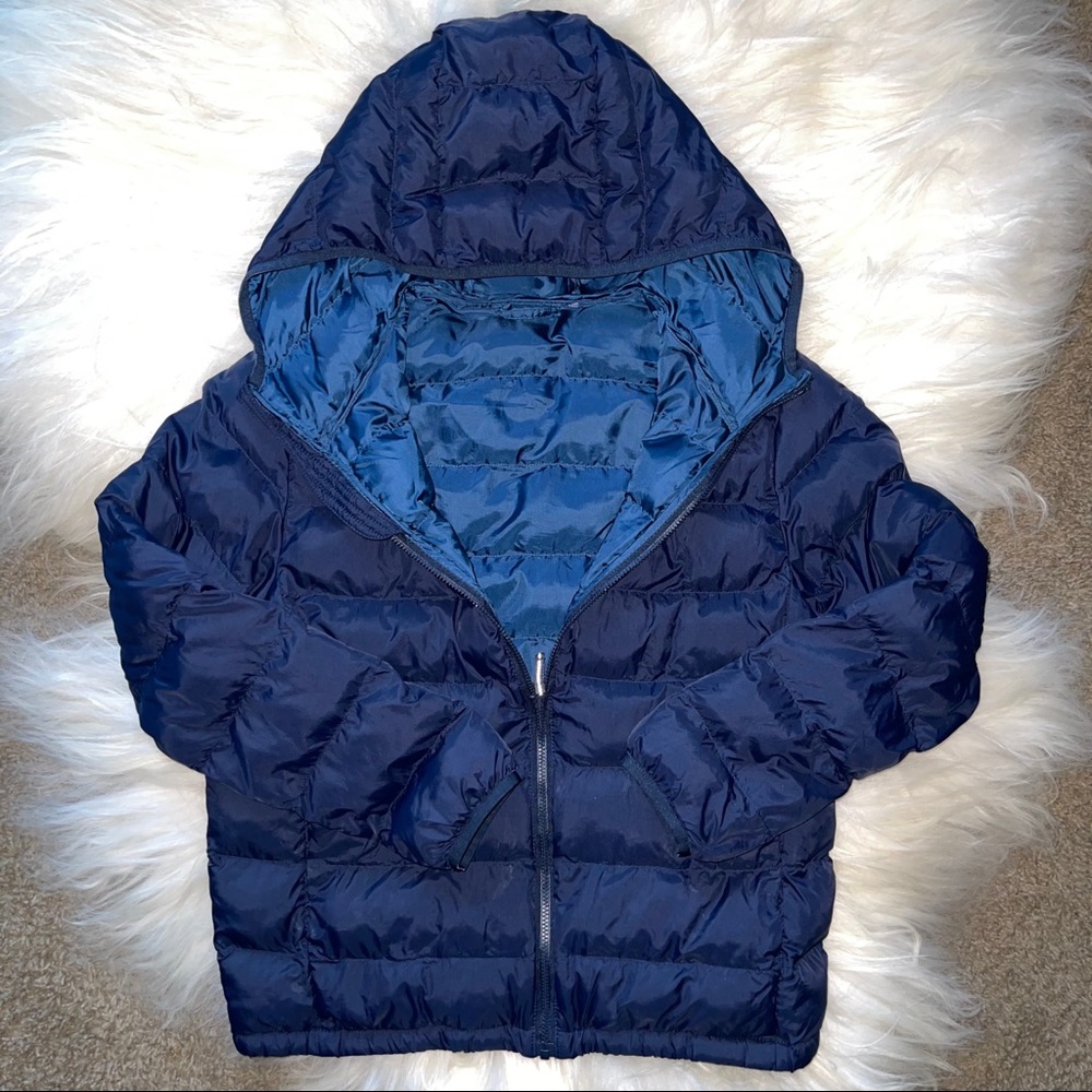 Uniqlo Boys Puffer Hooded Jacket age 11-12 [sz150]